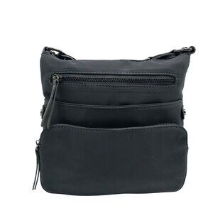 Miztique Grey Nylon Crossbody Tote Bag